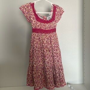 Young land girls size 4/xs casual dress. button up back with tie.